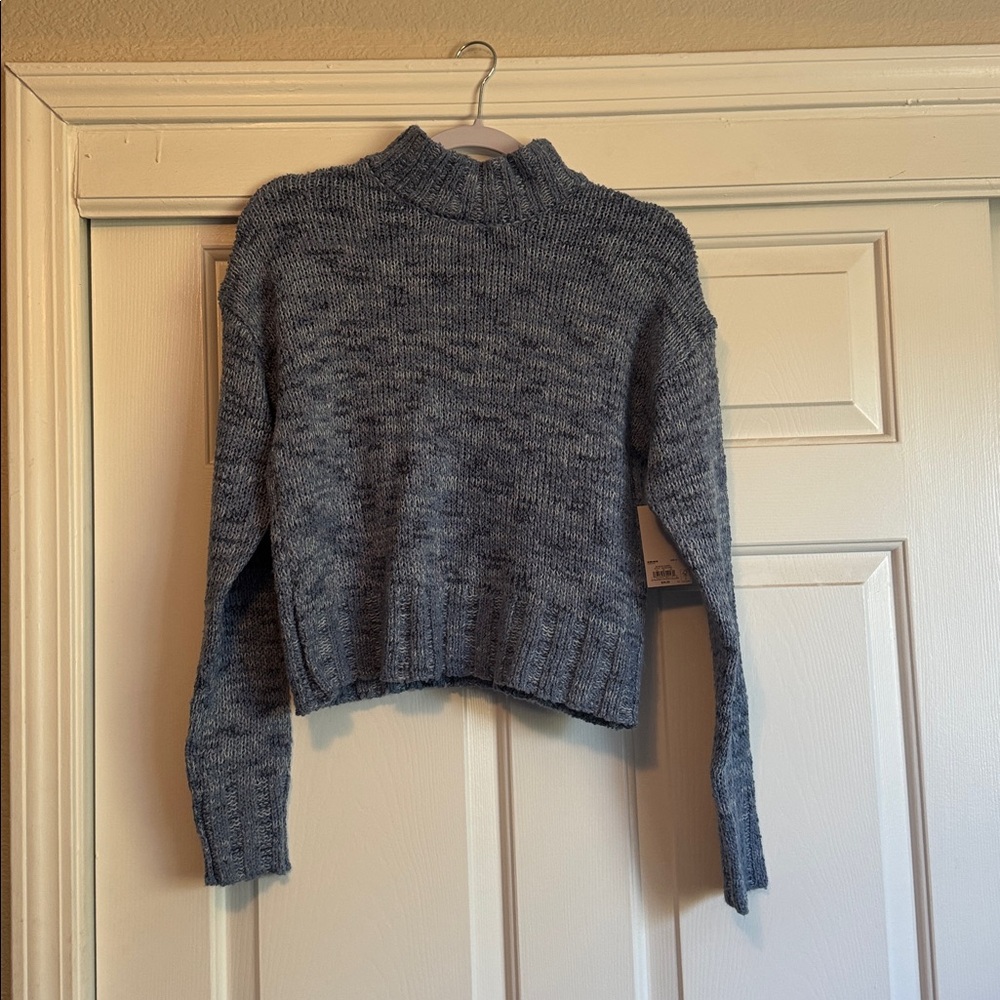 SO Light Blue Textured Sweater